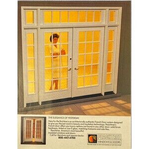 Peachtree Windows and Doors. "The Elegance of Yesterday." Vintage Print Ad 1986
